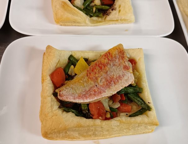 Tarte fine au rouget