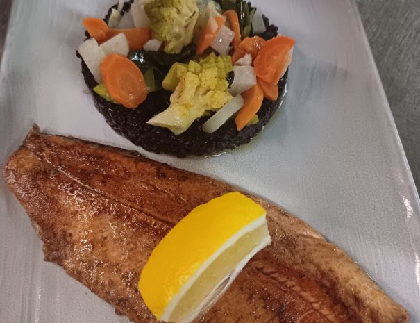 Filet truite grillée